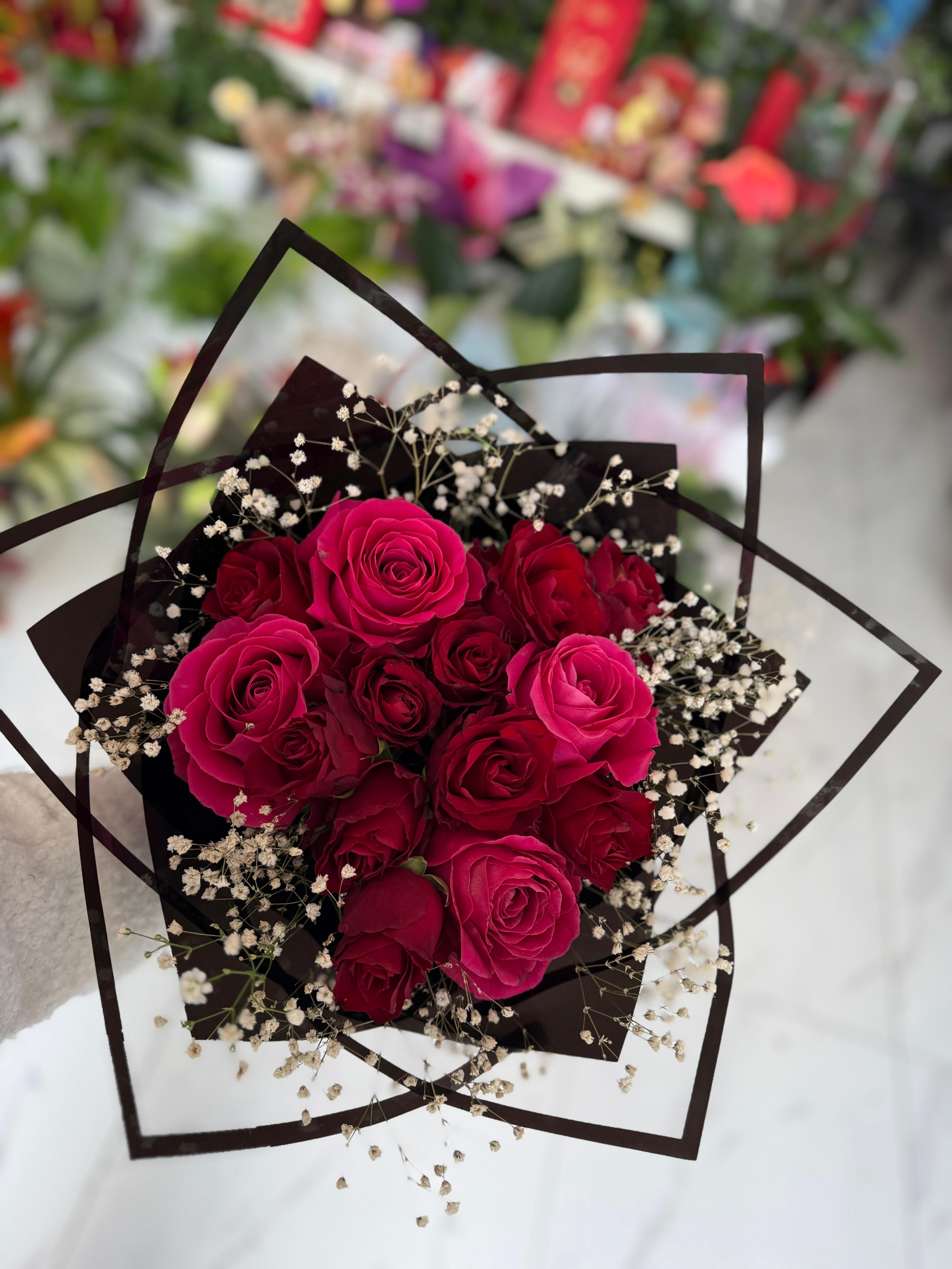 Kırmızı gül buketi